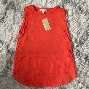 Michael Kors Coral Flowy Tank